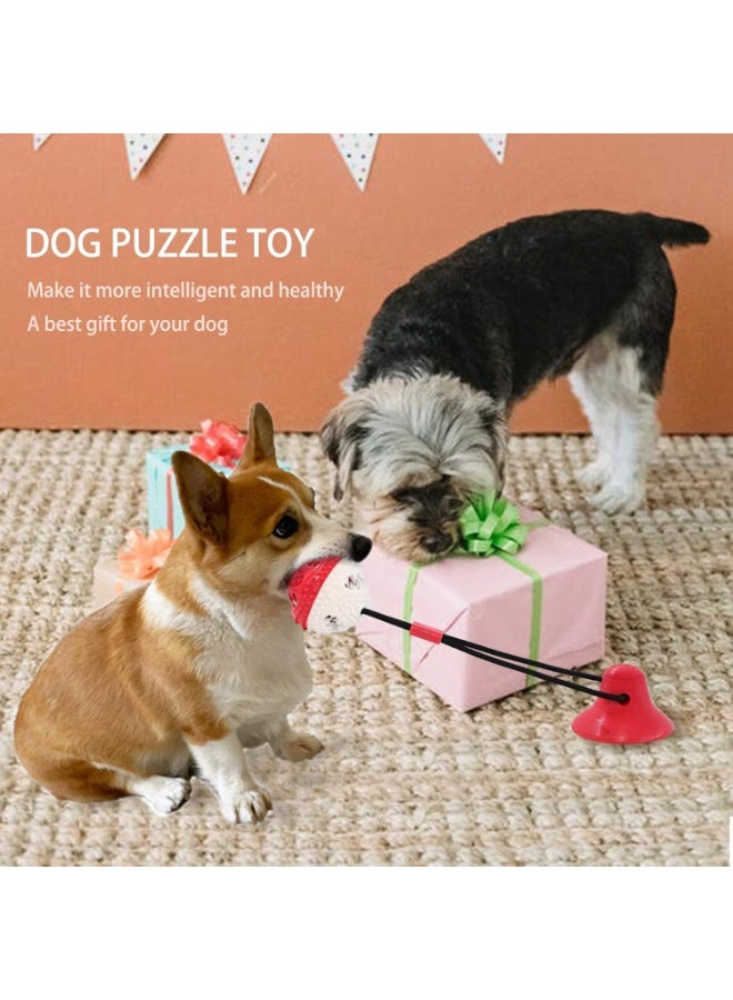 ألعاب الكلاب ، ألعاب مضغ الكلاب للمضغين العدوانيين ، تدريب الكلاب الجرو يعالج ألعاب حبل الأسنان للملل ، ألغاز الكلاب يعالج ألعاب الكرة لتوزيع الأغذية لجرو الأسنان الكلاب الصغيرة (الأحمر) - Image 3